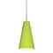 Besa Lighting Cierro Cord Pendant, Chartreuse, Bronze Finish, 1x9W LED 1JT-412435-LED-BR - alternate 1